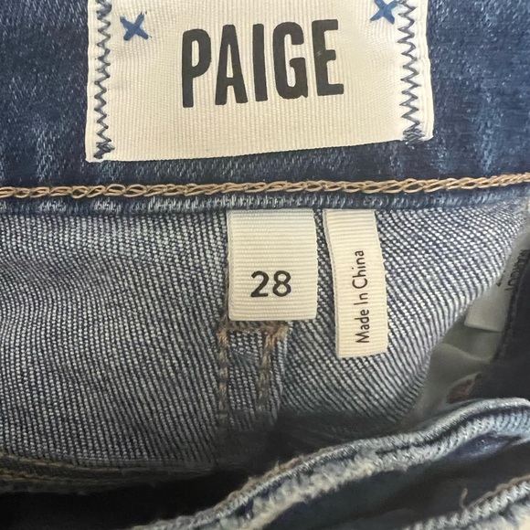 Paige Margot High Rise Denim Shorts Cutoff 28 - Picture 5 of 5